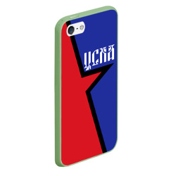Чехол для iPhone 5/5S матовый ЦСКА - фото 2