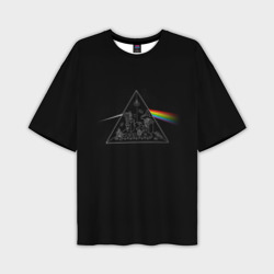 Мужская футболка oversize 3D Pink Floyd Make Rainbow