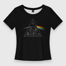 Женская футболка 3D Slim Pink Floyd Make Rainbow