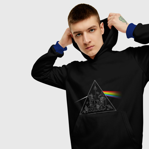 Мужская толстовка 3D Pink Floyd Make Rainbow, цвет синий - фото 5