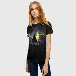 Женская футболка 3D Pink Floyd Logo - фото 2