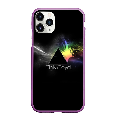 Чехол для iPhone 11 Pro Max матовый Pink Floyd Logo, цвет фиолетовый