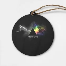 Деревянная игрушка круг Pink Floyd Logo