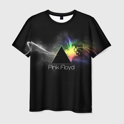 Мужская футболка 3D Pink Floyd Logo, цвет 3D печать