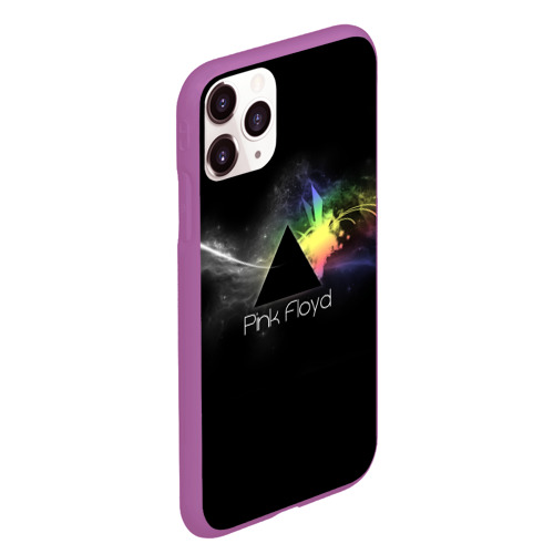 Чехол для iPhone 11 Pro Max матовый Pink Floyd Logo, цвет фиолетовый - фото 3