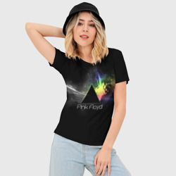 Женская футболка 3D Slim Pink Floyd Logo - фото 2