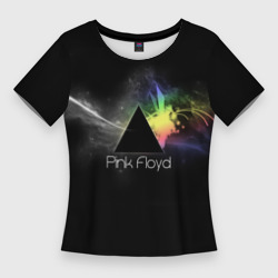 Женская футболка 3D Slim Pink Floyd Logo