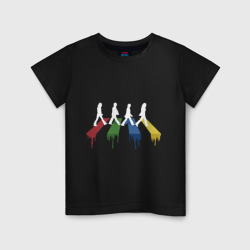 Детская футболка хлопок Beatles Color