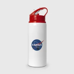 Бутылка для воды с трубочкой Tardis NASA