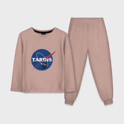 Детская пижама с лонгсливом хлопок Tardis NASA