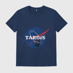 Мужская футболка хлопок Tardis NASA