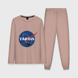 Мужская пижама с лонгсливом хлопок Tardis NASA