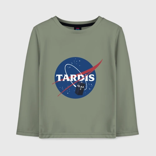 Детский лонгслив хлопок Tardis NASA