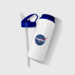 Бутылка для воды с трубочкой Tardis NASA - фото 2