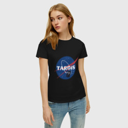 Женская футболка хлопок Tardis NASA - фото 2