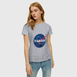 Женская футболка хлопок Tardis NASA - фото 2