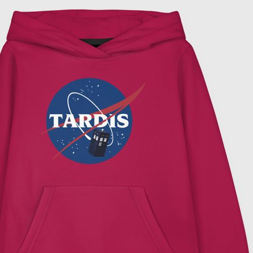 Детская толстовка хлопок Tardis NASA, цвет маджента - фото 3