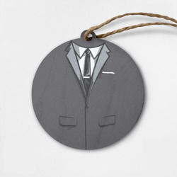 Деревянная игрушка круг Костюм