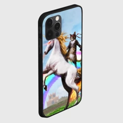 Чехол для iPhone 12 Pro Кот на Единороге - фото 2