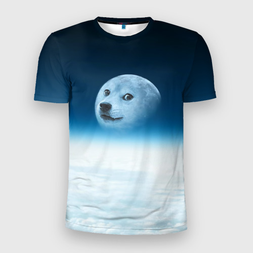 Мужская футболка 3D Slim с принтом Doge, вид спереди #2