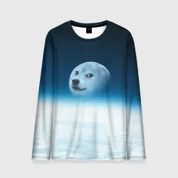 Мужской лонгслив 3D Doge