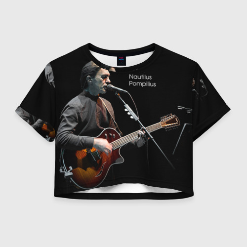 Женская футболка Cropp-top Наутилус Помпилиус Фото 01 Женская футболка Cropp-top Наутилус Помпилиус Фото 01