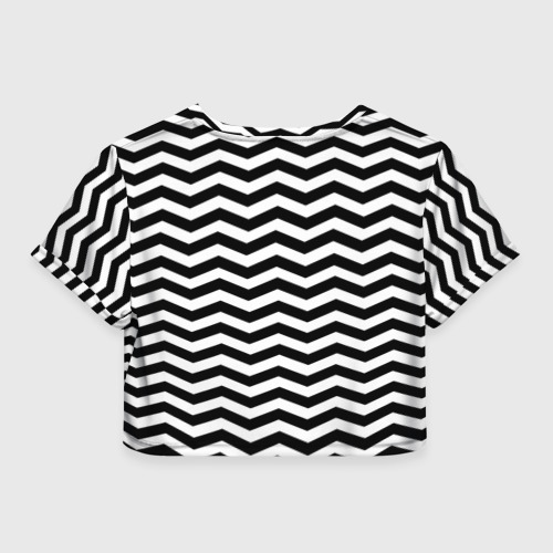 Женская футболка Crop-top 3D TWIN PEAKS, цвет 3D печать - фото 2