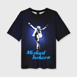 Женская футболка oversize 3D Майкл Джексон