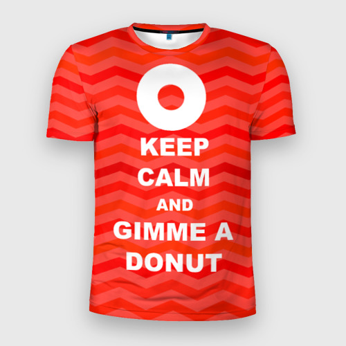 Мужская футболка 3D Slim Gimme a donut, цвет 3D печать