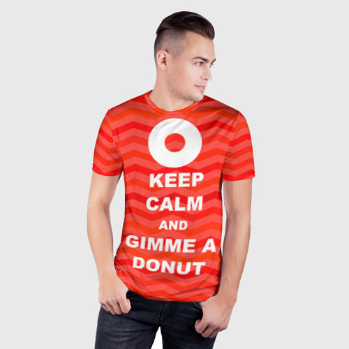 Мужская футболка 3D Slim Gimme a donut - фото 3