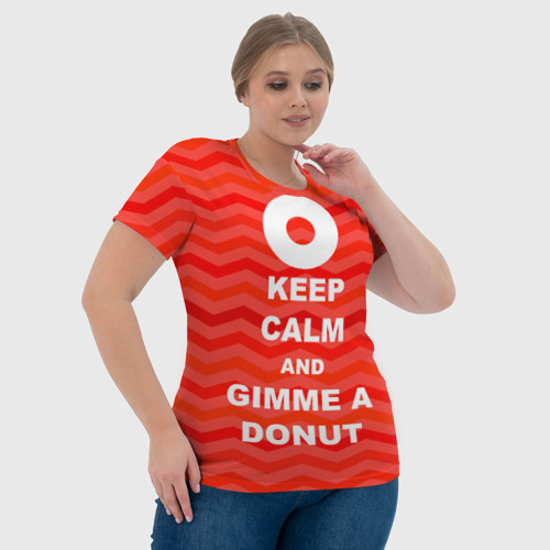 Женская футболка 3D Gimme a donut - фото 6