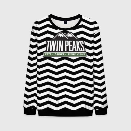 Мужской свитшот 3D TWIN PEAKS, цвет черный