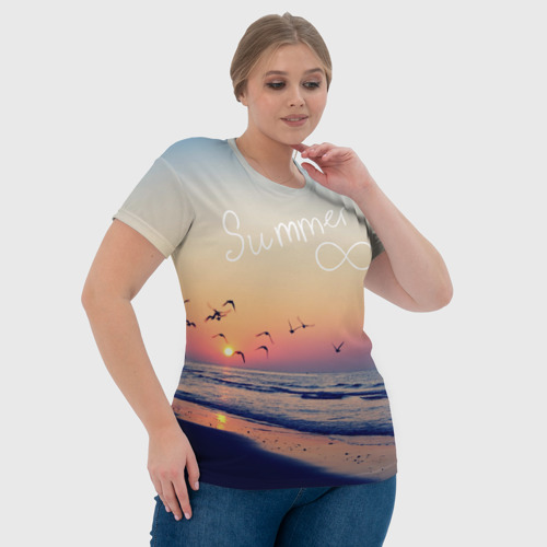 Женская футболка 3D Summer, цвет 3D печать - фото 6