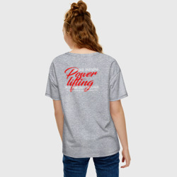 Женская футболка хлопок Oversize Пауэрлифтинг силовое троеборье - фото 2