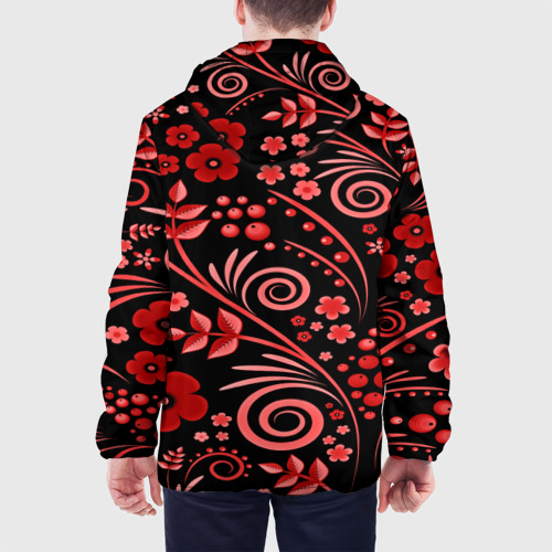 Мужская куртка 3D Red pattern, цвет 3D печать - фото 5