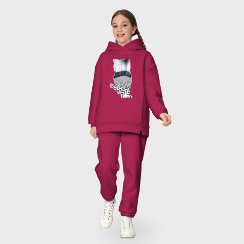 Детский костюм хлопок Oversize Owl, цвет маджента - фото 5