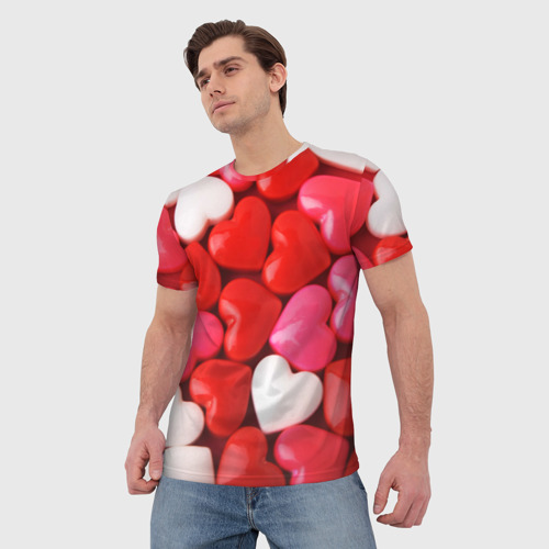 Мужская футболка 3D Candy, цвет 3D печать - фото 3
