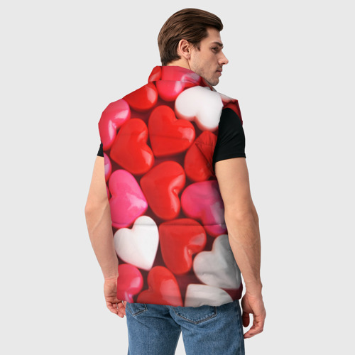Мужской жилет утепленный 3D Candy, цвет красный - фото 4