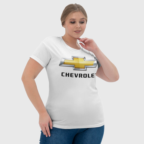 Женская футболка 3D Chevrolet, цвет 3D печать - фото 6