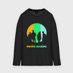 Мужской лонгслив oversize хлопок Imagine Dragons