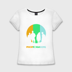 Женская футболка хлопок Slim Imagine Dragons