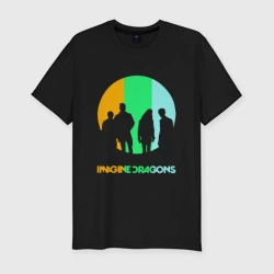 Мужская футболка хлопок Slim Imagine Dragons