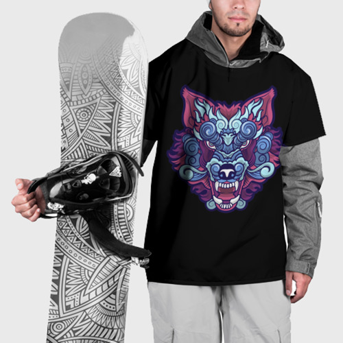 Накидка на куртку 3D Дуx волка, цвет 3D печать