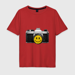 Мужская футболка хлопок Oversize Фото-smile
