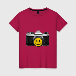 Женская футболка хлопок Фото-smile