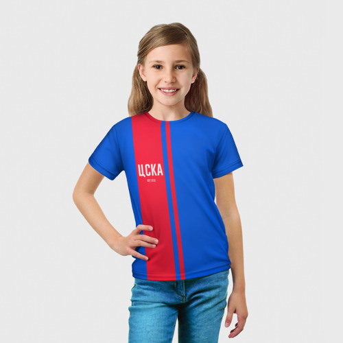 Детская футболка 3D ЦСКА, цвет 3D печать - фото 5