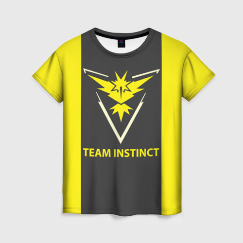 Женская футболка 3D Team instinct, цвет 3D печать
