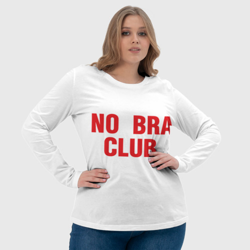 Женский лонгслив 3D No bra club, цвет 3D печать - фото 6