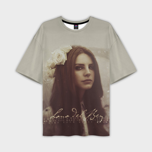 Мужская футболка oversize 3D Lana Del Rey, цвет 3D печать