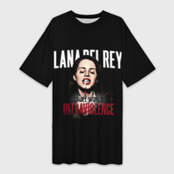 Платье-футболка 3D Lana Del Rey